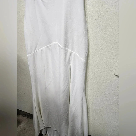 Lulu's Everlasting Promise White Notched Backless Mermaid Maxi Dress Bridal - Picture 8 of 14